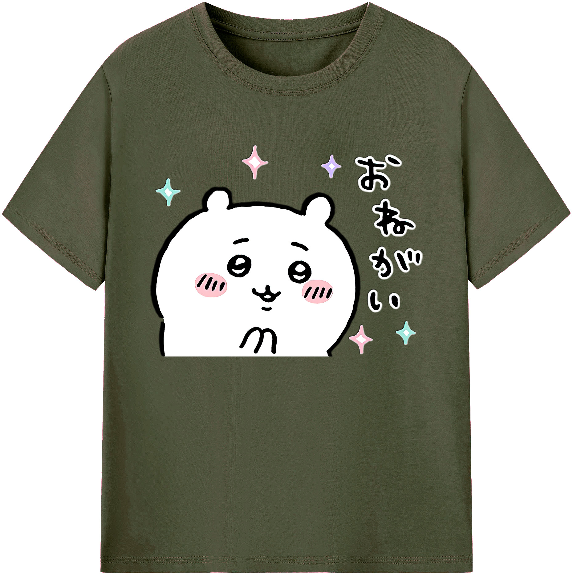 （画像用） ちいかわ ちいかわ Chii-kawa chiikawa 綿100％ メンズ半袖Tシャツ｜肌触りやわらか＆通気性